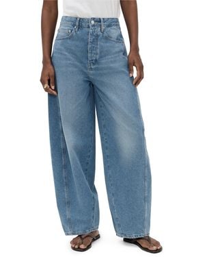 St. Agni Mid Rise Balloon Jeans - Blue