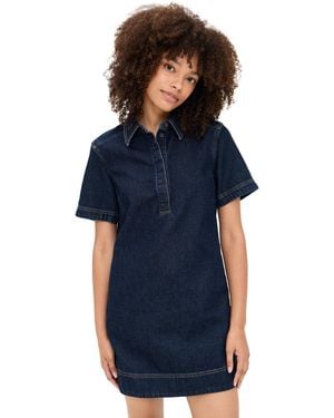 Madewell Denim Popover Mini Dress - Blue
