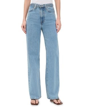 Levi's Ribcage Wide Leg Belted Jeans - Blue