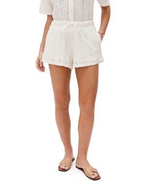 Z Supply Annette Eyelet Shorts - White