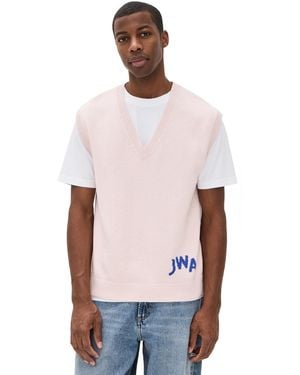 JW Anderson Jwa V Neck Vest - Pink