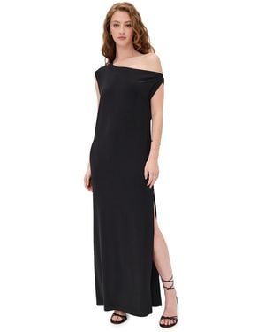 Norma Kamali Drop Shoulder Long Dress - Black