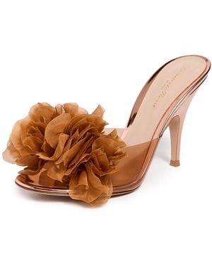 Gianvito Rossi Glass Metallic Heels - Brown