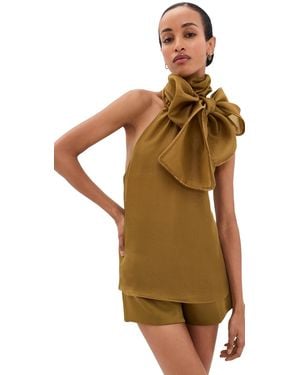 retroféte Indira Silk Top - Orange