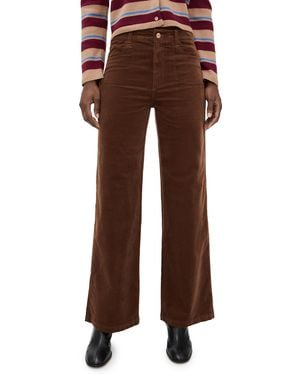 PAIGE Anessa 31 Corduroy Pants With Stitch Utility Pockets - Brown