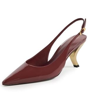 Reformation Cassie Slingback Heels - Brown