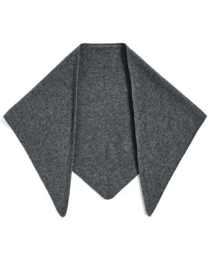 Madewell Jaine Knitted Bandana Scarf - Black