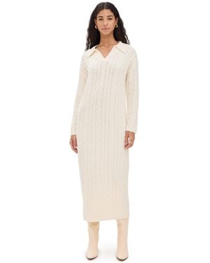 Line & Dot Ezra Dress - White