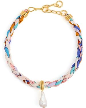Lizzie Fortunato Woven Collar Necklace - White
