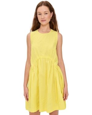 Sea Camden Cotton Poplin Tank Mini Tunic - Yellow
