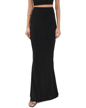 Norma Kamali Obie Long Skirt - Black
