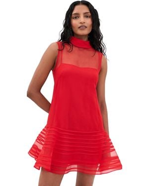 STAUD Sterling Mini Dress - Red