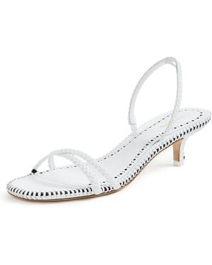 Larroude Mini Annie Sandals - White