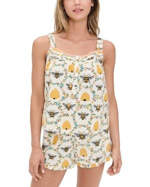 Printfresh Back To Bed Shorts Pyjama Set - Multicolour
