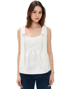ALIGNE Alina Bow Tie Top - White