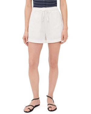 Le Jean Mara Sateen Drawstring Shorts - White