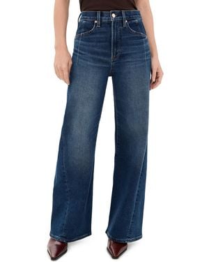 Pistola Kyra Petitie Bowed Wide Leg Jeans - Blue