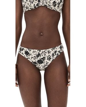 Ulla Johnson Dani Mid Rise Bikini Bottoms - Brown