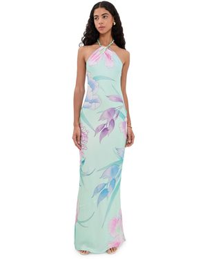 retroféte Anat Floral Maxi Dress - Blue