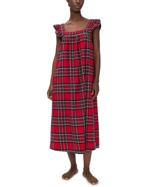 Petite Plume Brushed Twill Clara Nightgown - Red
