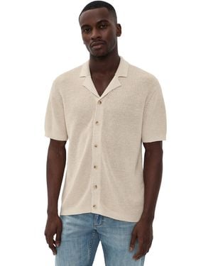 Onia Silk Linen Camp Shirt - Natural