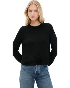 La Ligne Solid Mini Marina Pullover - Black