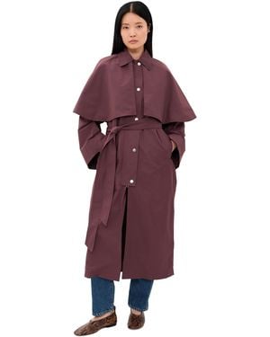 Rodebjer Malin Long Coat - Purple