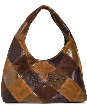 Marc Jacobs The Suede Patchwork Sack Bag - Brown