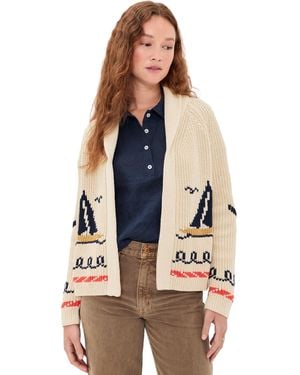 The Great The Sailboat Lodge Cardigan - Blue