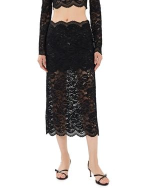 Rabanne Midi Skirt - Black