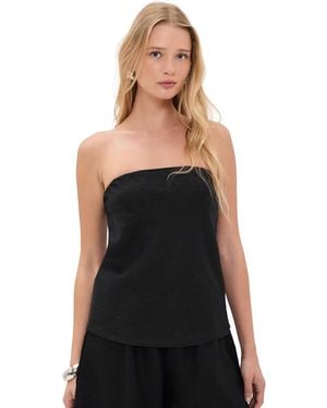 DONNI. The Linen Tube Top - Black