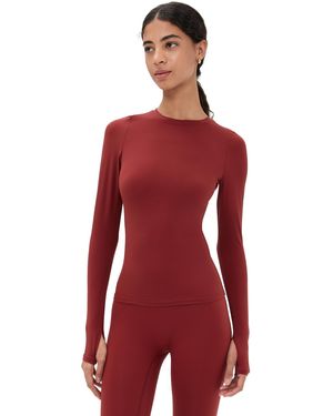 Set Airluxe Breathe Long Sleeve Top - Red