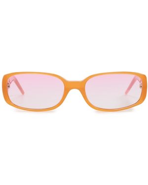 CASABLANCA Oval Stripe Acetate Sunglasses - Pink
