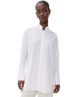Comme Si Mandarin Collar Shirt - White