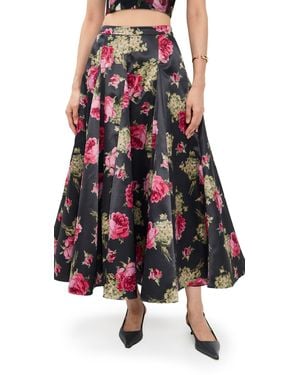 Cinq À Sept Baroque Roses Hilda Skirt - Multicolor
