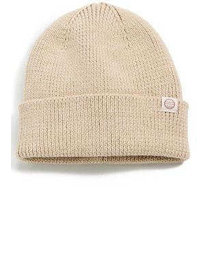 Marine Layer Cotton Beanie - Natural