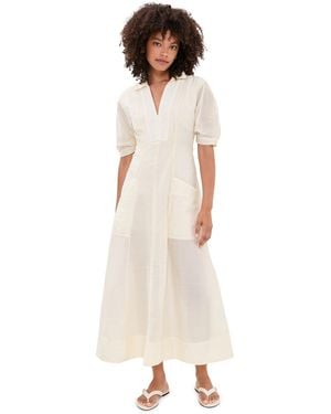 ALIGNE Tracy Sheer Midi Dress - Natural