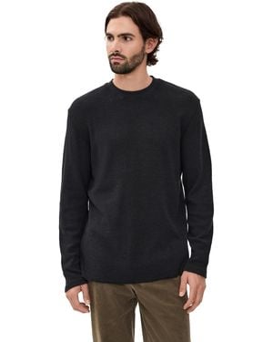 Rhythm Classic Waffle Knit Tee - Black