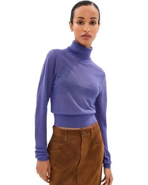 Le Bos Palmer Turtleneck Pullover - Blue