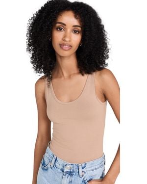 Ambitionist Everyday Classic Tank Thong Bodysuit - Black