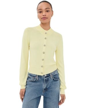 Brandon Maxwell Aubrey Cardigan - Natural
