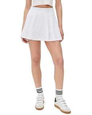 Beyond Yoga Team Pleated Skirt - White