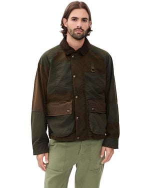 Polo Ralph Lauren Original Label Antique Wax Patchwork Utility Jacket - Black
