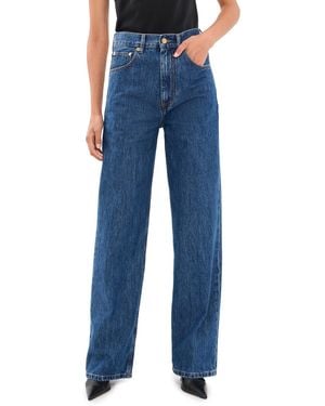 DARKPARK Cora Wide Leg Relaxed Jeans - Blue
