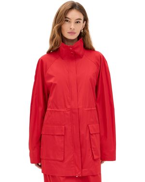 St. Agni Paper Taffeta Parka - Red