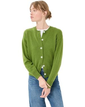 &Daughter Ada Crewneck Cardigan - Green