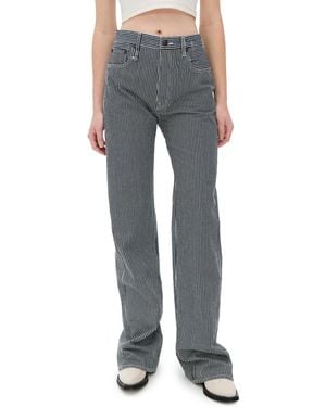 R13 Lace Back Jane Jeans - Blue