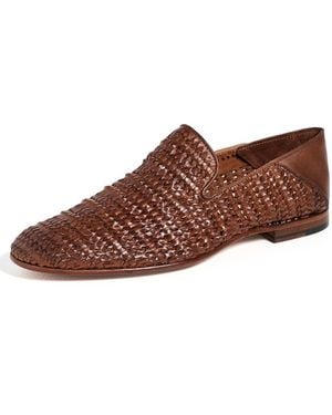 Allen Edmonds Portofino Woven Leather Shoes - Brown