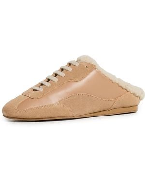 Jonathan Simkhai Georgie Shearling Slip On Sneakers - White