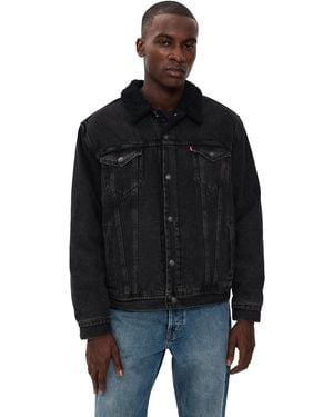 Levi's Type I Trucker Jacket in Black for Men | Lyst Canada